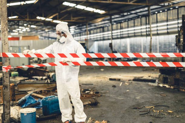 Professional Crime Scene Cleanup technician working in Titusville, NJ